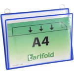 OFFICE LINE spol. s r.o. Velkokapacitní kapsy TARIFOLD se 2 očky, A4 na šířku, modrá – Zboží Dáma
