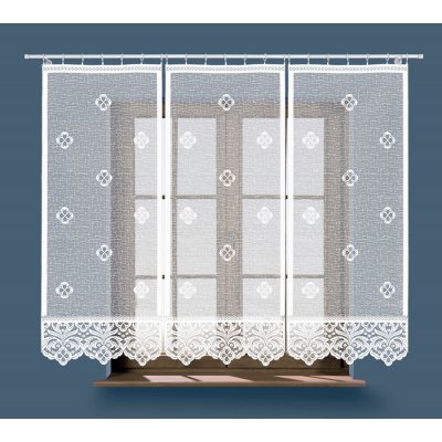 Panelová dekorační záclona na žabky SOFIA, bílá, šířka 60 cm výška 160 cm (cena za 1 kus panelu) MyBestHome – Zboží Mobilmania