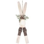 Anděl Přerov Lyže dřevěné s dekorem na zavěšení 19 x 60 x 7 cm – Hledejceny.cz
