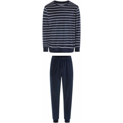Livergy pánské froté pyžamo pruhy navy modrá – Zboží Dáma