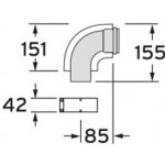 Vaillant koleno odkouření 87° 60/100 mm s revizním otvorem 303916 – Hledejceny.cz