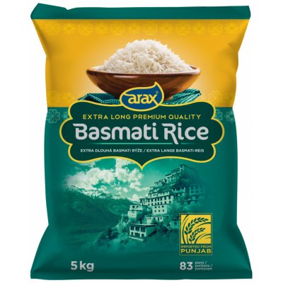 Arax Basmati rýže Extra Long Premium 5 kg – Sleviste.cz