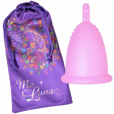 MeLuna Soft růžový stem menstruační kalíšek vel. XL