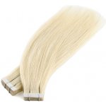 Vlasové PU pásky Tape in na prodlužování vlasů 60cm 60 platina – Hledejceny.cz