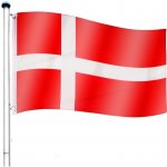 Vlajkový stožár vč. vlajky Dánsko 650 cm – Zboží Mobilmania