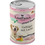 LandFleisch Dog Classic drůbeží maso s lososem 6 x 400 g – Hledejceny.cz