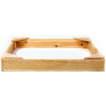 Shumee Dřevěné čtvercové pískoviště 100 x 100 x 14 cm – Sleviste.cz