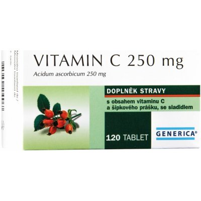 Generica Vitamin C 250 mg 120 tablet – Hledejceny.cz