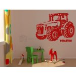 dekorace-steny.cz 222 - Samolepky na zeď pro děti - Traktor - 40 x 55 cm