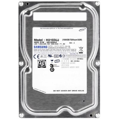 Samsung SpinPoint F1 1TB, 3,5", 32MB, SATAII, 7200rpm, HD103UJ