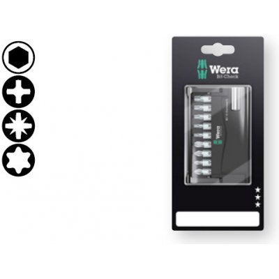 Wera 073416 Sada bitů Bit-Check 10 Universal 5 SB s držákem 899/4/1 10 dílů – Sleviste.cz