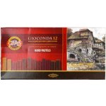 Koh-i-noor Gioconda Olejové křídy 8122 souprava 12 barev hnědé odstíny – Zboží Dáma