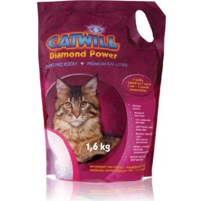 Catwill Diamond Power podestýlka pro kočku Pack 1,6 kg – Zboží Mobilmania