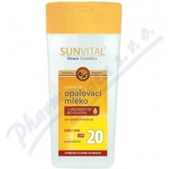 SunVital Sensitive opalovací mléko SPF20 200 ml