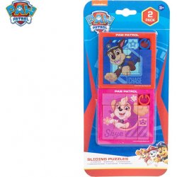 Paw Patrol logická hra posuvné puzzle 2ks na kartě