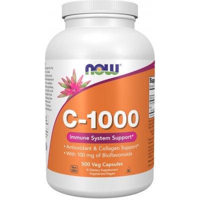 Now Foods Vitamín C 1000 mg Bioflavonoidy a Rutin 500 veg kapslí – Hledejceny.cz
