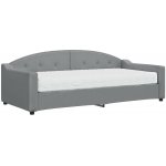 vidaXL Válenda s matrací světle šedá textil – Zboží Dáma