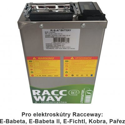 Racceway Baterie k elektroskútru LI-48V 19Ah 3S 4P – Zboží Dáma