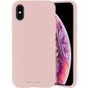 Pouzdro Mercury Silicone iPhone XS / X Sand růžové