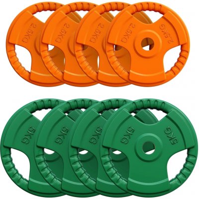 Gorilla Sports přírodní kaučuk 4 x 2,5 kg 4 x 5 kg 205/280 mm – Hledejceny.cz