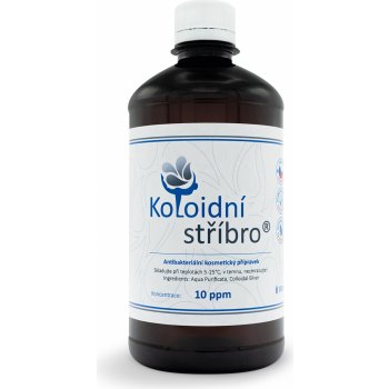 Koloidní stříbro koloidní stříbro Plastové lahve 20 ppm 500 ml