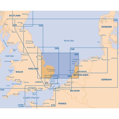 Námořní mapa Imray C25 Southern North SEa Passage Chart - Harwich to River Humber and Holland IMC25 – Zboží Mobilmania
