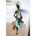 Hammershus Fairtrade Kovová soška matky s dítětem z Burkiny Faso, 15 cm – Hledejceny.cz