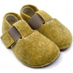 Pegres Barefoot dětské přezůvky BF02 žluté – Zboží Dáma