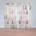 Záclony Tříbarevné jehlany: 2 ks - 150x250 cm - Sablio – Hledejceny.cz