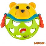 Canpol babies Interaktivní hračka míček s chrastítkem Zelený medvídek – Zboží Mobilmania