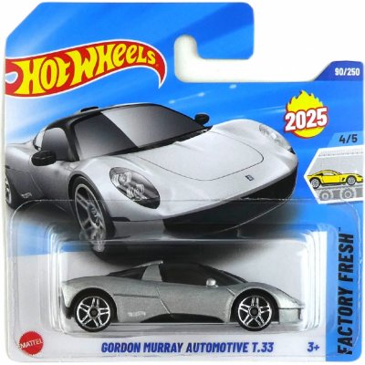 Mattel Hot Wheels Gordon Murray Automotive T.33 Silver – Hledejceny.cz