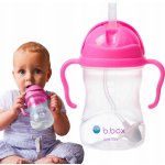 B.box hrneček s brčkem růžový 240 ml – Zboží Dáma