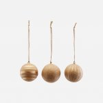 Set 3 ks vánočních ozdob Craft Gold 8 cm House Doctor – Hledejceny.cz