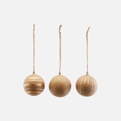 Set 3 ks vánočních ozdob Craft Gold 8 cm House Doctor – Hledejceny.cz