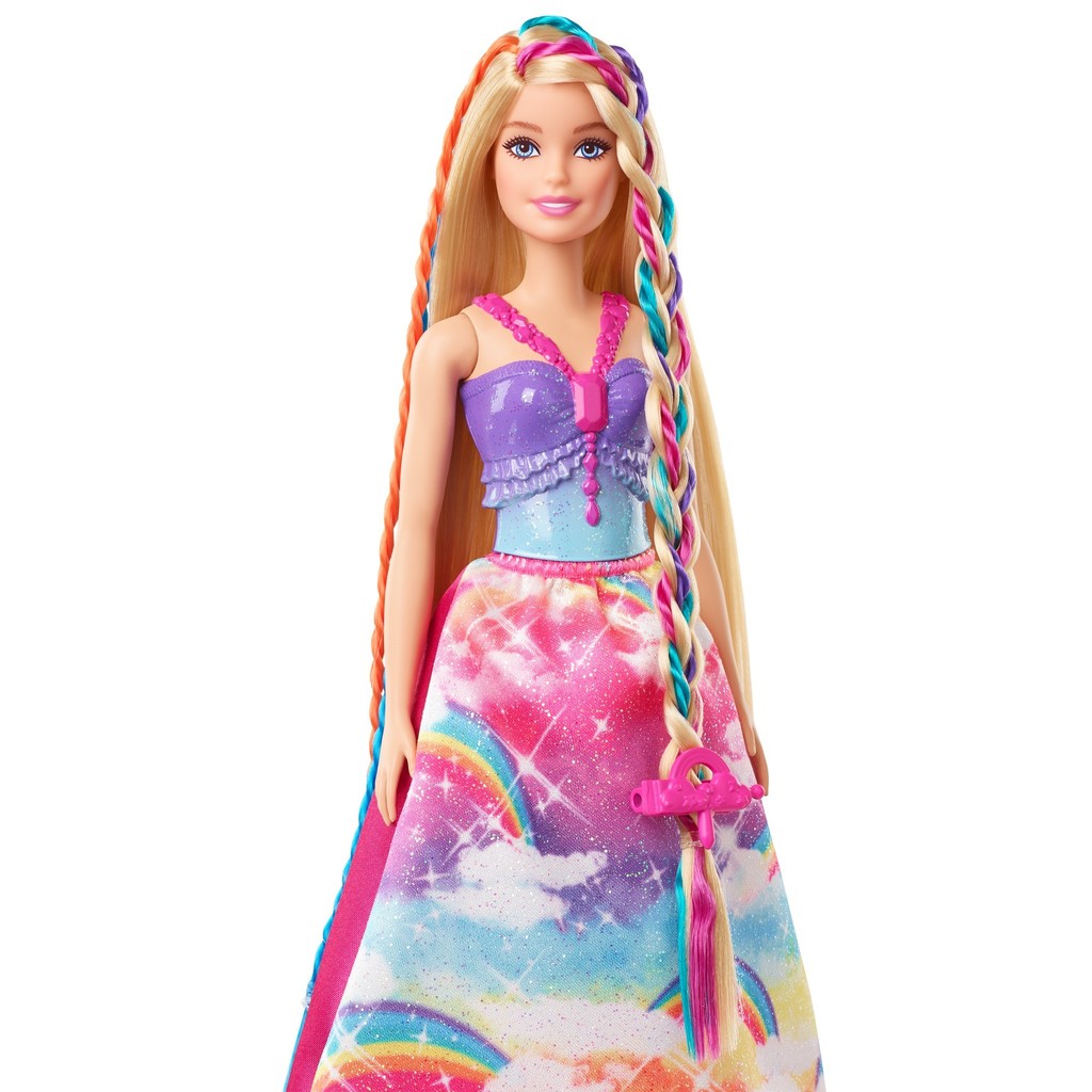 Barbie princezna s barevnými vlasy s nástrojem a doplňky od 548 Kč -  Heureka.cz