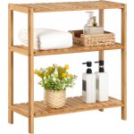 SONGMICS Bambusový regál 3 police přírodní 60x66 cm – Zboží Dáma