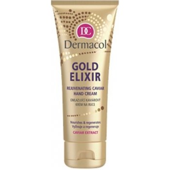 Dermacol Gold Elixir Rejuvenating Caviar krém na ruce 75 ml