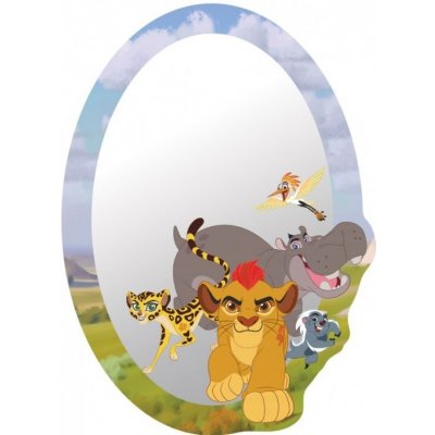 AG Design DM2120 Samolepicí zrcadlová dekorace Lví král (15 x 21,5 cm) – Zboží Mobilmania