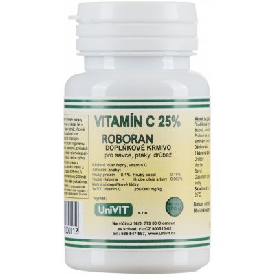 Univit Roboran Vitamin C 25/ 100 g – Zboží Mobilmania