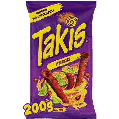 Takis Fuego Hot Chilli Pepper&Lime Tortila Chips 200 g – Hledejceny.cz