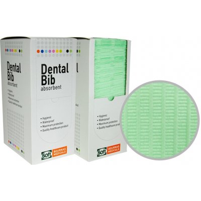 Dental BIB stomatologické ubrousky/bryndáky bílá 33 x 45 cm 125 ks – Zboží Mobilmania