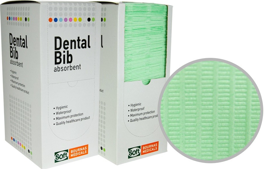 Dental BIB stomatologické ubrousky/bryndáky bílá 33 x 45 cm 125 ks od 125  Kč - Heureka.cz