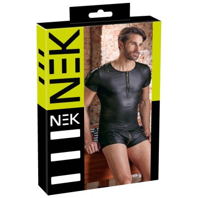 NEK matný efekt krátký rukáv pánské triko – Zboží Dáma