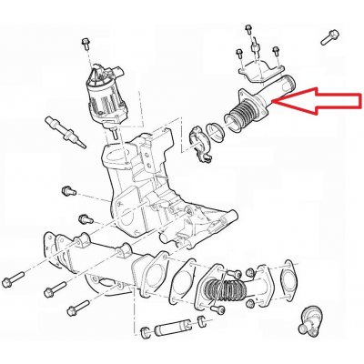 Trubka EGR ventilu Fiat Ducato od 2018 2,3 5802465969 | Zboží Auto