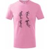 Dětské tričko Zkroucený stožár vysokého vedení tričko dětské bavlněné růžová