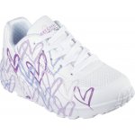Skechers Uno Lite Spread The Love white/light purple – Sleviste.cz