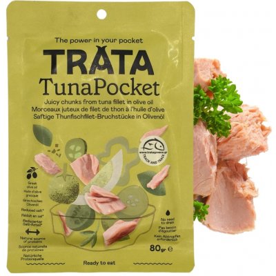 Trata Kousky tuňáka v olivovém oleji 80 g – Zboží Dáma