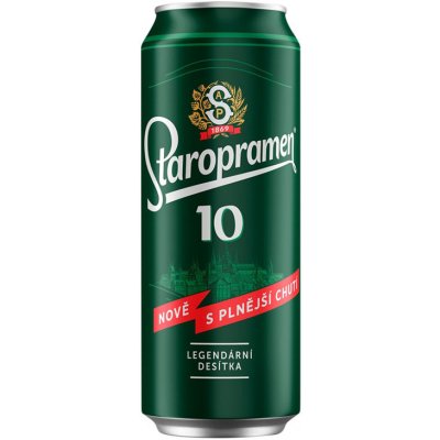 Staropramen karton 10° 0,5 l (plech) – Zboží Dáma