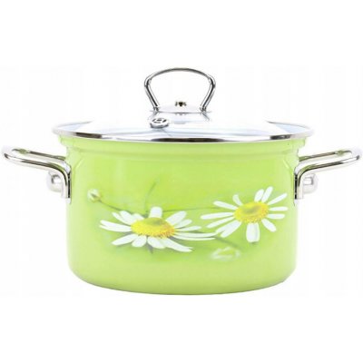 Belis Smaltovaný hrnec se skl. poklicí Daisy 20 cm 3,6 l – Hledejceny.cz