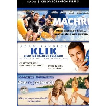 Adam sandler - kolekce: machři + klik - život na dálkové ovládání + zkus mě  rozesmát , 3 DVD od 999 Kč - Heureka.cz